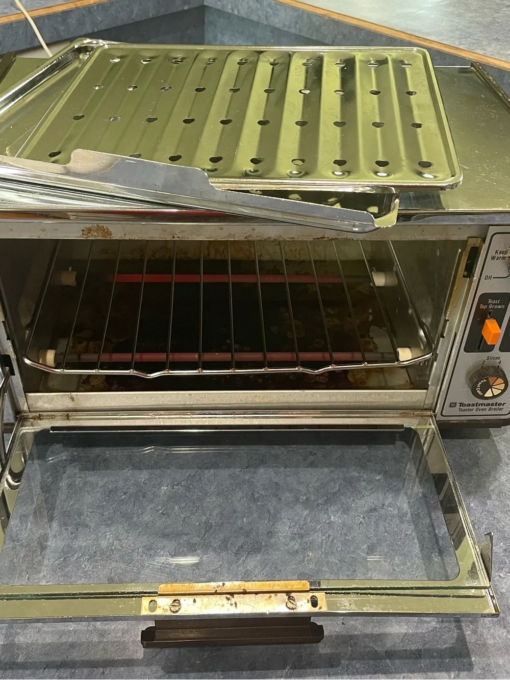 Retro Vintage Chrome Toastmaster Oven/Broiler Model 320A 120V 1500W TESTED USA